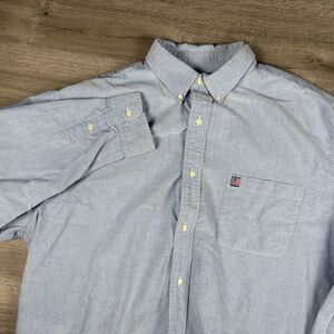 Polo Jeans Co. By Ralph Lauren Mens Size Large Shirt Long Sleeve Blue Cotton